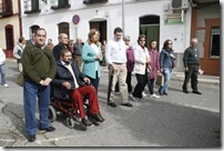 Autoridades civiles y religiosas, junto a los miembros de la Hermandad