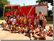 20160819 Foto de familia en el parque de bomberos de Puertollano