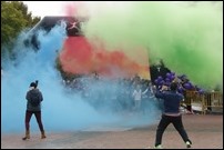 20161130 Momento de la salida donde no faltó el color