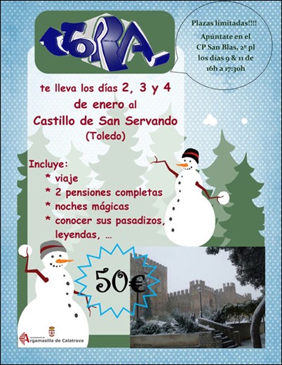 La asociación juvenil JORA de Argamasilla de Calatrava propone iniciar el año con un viaje para disfrutar de los encantos de Toledo